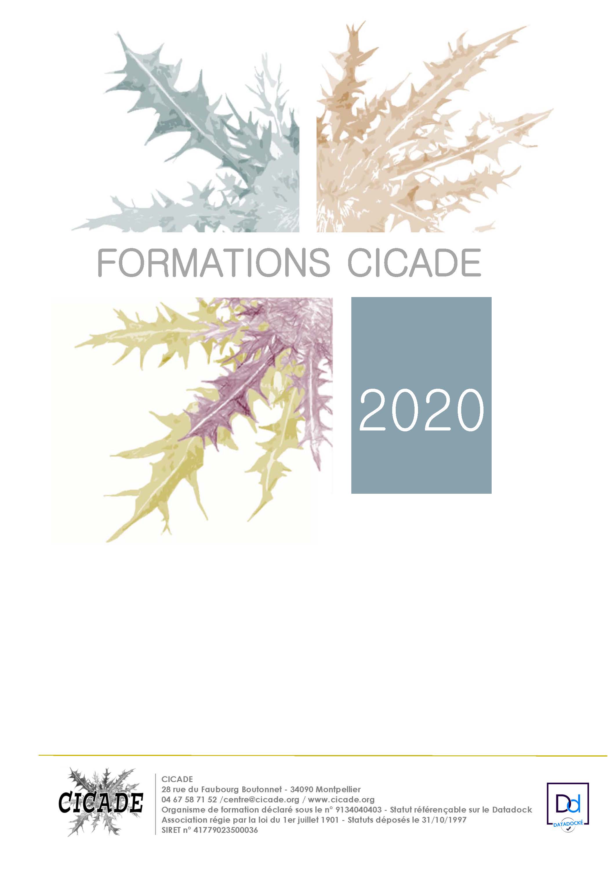 Catalogue CICADE 2020